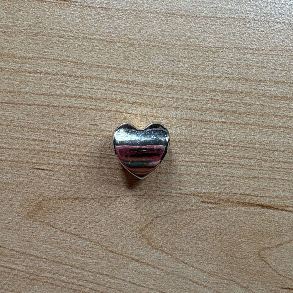 SILVER HEART CHARM FOR BRACELETS